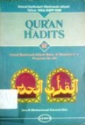 Qur'an Hadits untuk MA kelas II Semester 3-4 Prog A1-A5
