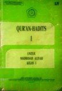 Image of Qur'an-Hadits untuk MA kelas 1