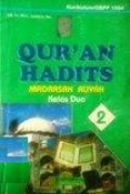 Qur'an Hadits MA kelas Dua
