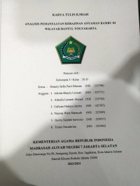 Image of KTI : Analisis Pemanfaatan Kerajinan Anyaman Bambu di Wilayah Bantul Yogyakarta