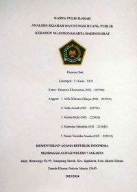 Image of KTI : Analisis Sejarah dan Fungsi Ruang Publik Keraton Ngayogyakarta Hadiningrat