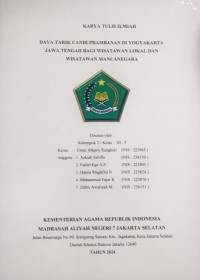 Image of KTI : Daya Tarik Canci Prambanan di Yogyakarta jawa Tengah Bagi Wisatawan Lokal dan Wisatawan mancanegara