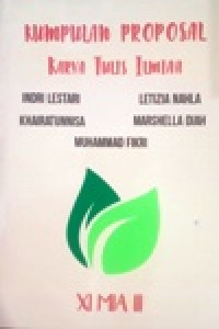 Image of Kumpulan Proposal Karya Tulis Ilmiah XI MIA III