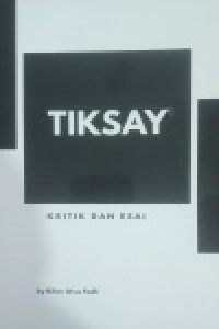 Image of Tiksay, kritik dan Esai