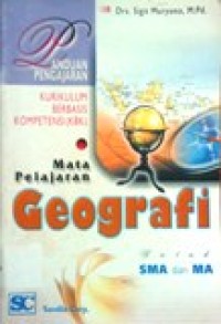 Image of Panduan pengajaran (KBK) mata pelajaran Geografi untuk SMA & MA