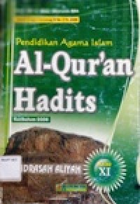 Image of Pendidikan Agama Islam Al-Qur'an Hadits MA kelas XI Kurikulum 2008